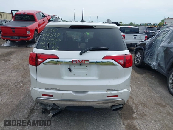 2017 GMC Acadia Denali with VIN 1GKKNXLS6HZ197204, listed as a IAAI auction lot 42372028 with Not provided miles and . Bid and sale history available at DreamBid. Image 16.