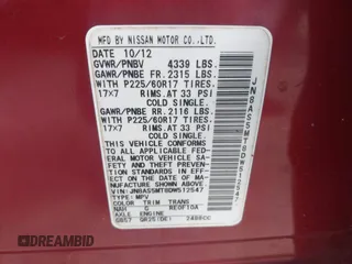 2013 Nissan Rogue S with VIN JN8AS5MT8DW512547, listed as a IAAI auction lot 41970436 with 138,087 mi miles. Bid and sale history available at carsss.com. Image 9.