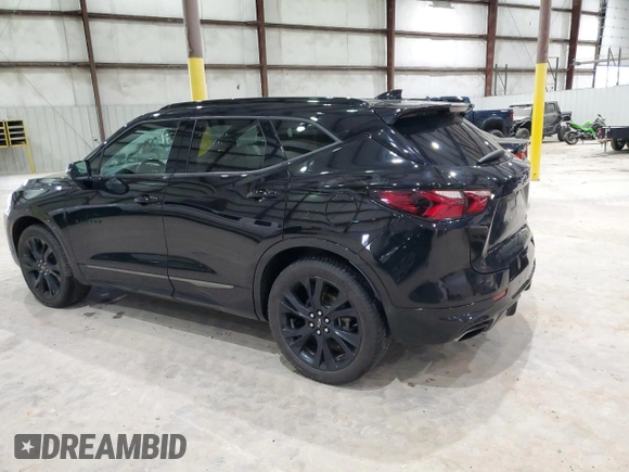 2021 Chevrolet Blazer RS with VIN 3GNKBERS4MS530627, listed as a Copart auction lot 56600235 with 100,684 mi miles and Salvage title. Bid and sale history available at DreamBid. Image 2.