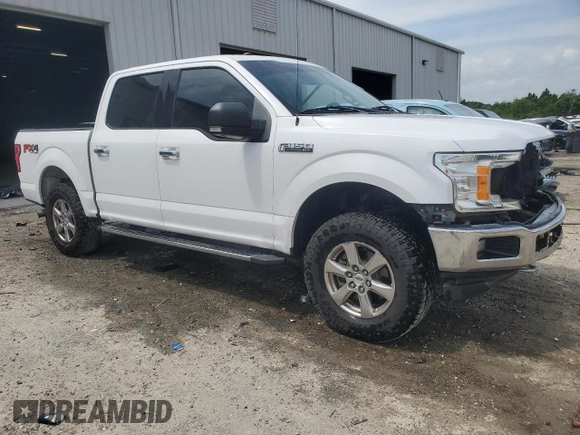 2018 Ford F-150 XL with VIN 1FTEW1E5XJKF72486, listed as a Copart auction lot 53668785 with 206,282 mi miles and Salvage Title. Bid and sale history available at carsss.com. Image 4.