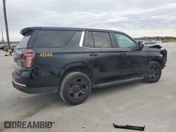 2022 Chevrolet Tahoe Commercial z VIN 1GNSCLED2NR275697, wystawiony jako Copart lot #83562434 z przebiegiem Nie podano mil oraz Szkoda całkowita • Salvage title. Historia ofert i sprzedaży dostępna na DreamBid. Obrazek 3.
