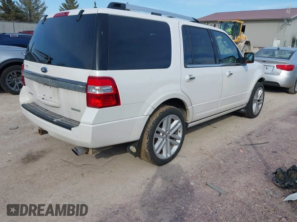 2015 Ford Expedition Limited with VIN 1FMJU2AT4FEF44540, listed as a IAAI auction lot 41771200 with 130,744 mi miles and . Bid and sale history available at DreamBid. Image 4.