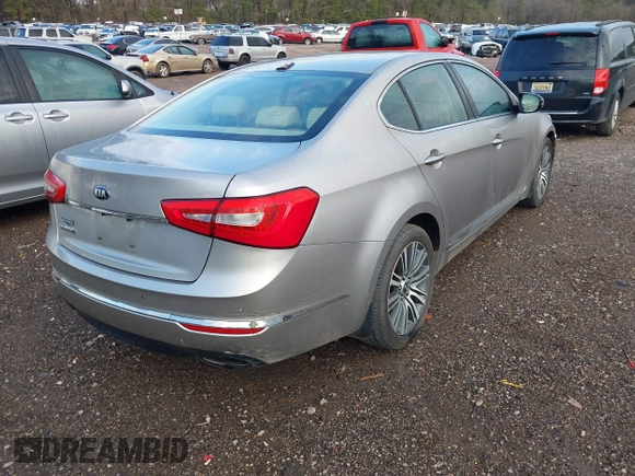 2014 Kia Cadenza Premium with VIN KNALN4D72E5143262, listed as a IAAI auction lot 41663400 with 176,471 mi miles. Bid and sale history available at carsss.com. Image 4.
