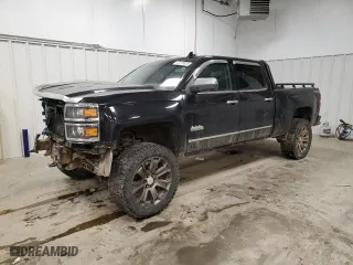2015 Chevrolet Silverado 1500 High Country with VIN 3GCUKTEC4FG154358, listed as a Copart auction lot 47273835 with 117,722 mi miles and Salvage Title. Bid and sale history available at carsss.com. Image 1.