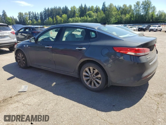 2016 Kia Optima EX with VIN 5XXGU4L35GG004327, listed as a Copart auction lot 54402855 with 92,659 mi miles and Salvage Title. Bid and sale history available at carsss.com. Image 2.