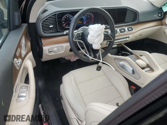 2024 Mercedes-Benz GLS 450 with VIN 4JGFF5KE7RB057873, listed as a Copart auction lot 68994884 with 18,749 mi miles and Salvage Title. Bid and sale history available at DreamBid. Image 8.