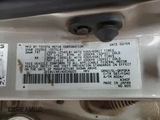 2004 Toyota 4Runner SR5 с VIN JTEBU14R140039225, выставлен на аукционе Copart как лот 61336195 с пробегом 195 220 миль миль и Чистый • Clean title. История ставок и продаж доступна на DreamBid. Изображение 13.