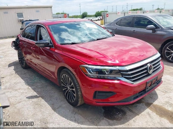 2022 Volkswagen Passat 2.0T Limited Edition with VIN 1VWBA7A30NC010134, listed as a IAAI auction lot 42052451 with 24,923 mi miles. Bid and sale history available at carsss.com. Image 1.