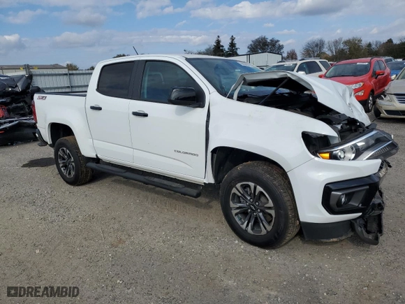 2021 Chevrolet Colorado 2WD Z71 with VIN 1GCGSDEN6M1185112, listed as a Copart auction lot 79696804 with 63,742 mi miles and Salvage Title. Bid and sale history available at carsss.com. Image 4.