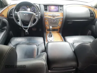 2012 Infiniti QX56 7-passenger with VIN JN8AZ2NF9C9519801, listed as a Copart auction lot 78795434 with 148,902 mi miles and Salvage Title. Bid and sale history available at carsss.com. Image 8.