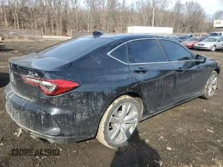 2021 Acura TLX w/Technology Package with VIN 19UUB6F49MA007796, listed as a Copart auction lot 43033105 with 70,829 mi miles and Salvage Title. Bid and sale history available at carsss.com. Image 3.