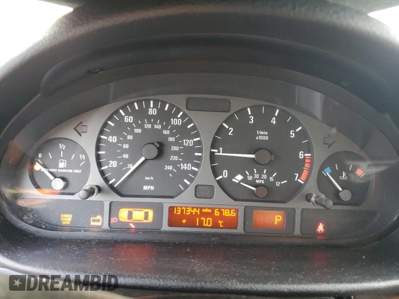 2003 BMW 3 Series 325i with VIN WBAEN33493PC12219, listed as a Copart auction lot 67966074 with 137,344 mi miles and Salvage Title. Bid and sale history available at carsss.com. Image 9.