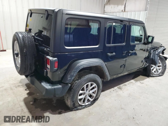 2023 Jeep Wrangler Sport S with VIN 1C4HJXDN6PW702300, listed as a Copart auction lot 48581595 with 41,857 mi miles and Clean Title. Bid and sale history available at DreamBid. Image 3.