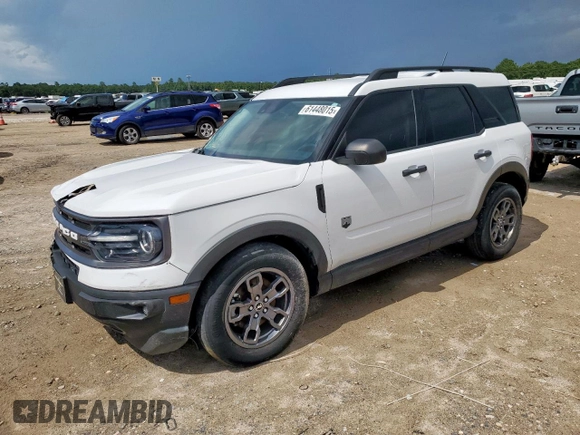 2021 Ford Bronco Sport Big Bend z VIN 3FMCR9B6XMRB19619, wystawiony jako Copart lot #61448015 z przebiegiem 47 526 mil mil oraz Szkoda całkowita • Salvage title. Historia ofert i sprzedaży dostępna na DreamBid. Obrazek 1.