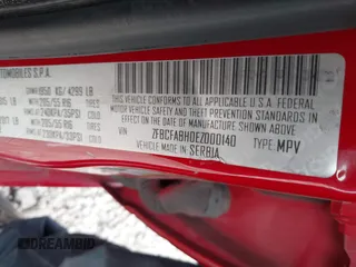 2014 FIAT 500L Easy with VIN ZFBCFABH0EZ000140, listed as a IAAI auction lot 41625963 with 222,837 mi miles and . Bid and sale history available at DreamBid. Image 9.