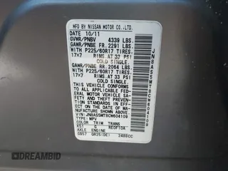 2012 Nissan Rogue SL with VIN JN8AS5MT8CW604109, listed as a IAAI auction lot 41869255 with 125,282 mi miles and . Bid and sale history available at DreamBid. Image 9.