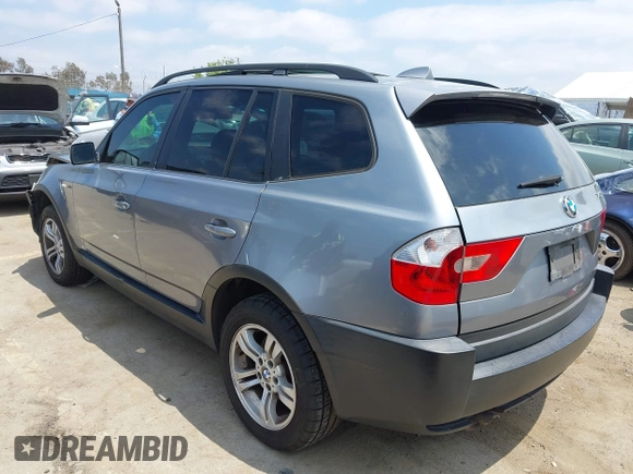 2005 BMW X3 3.0i z VIN WBXPA934X5WD04512, wystawiony jako IAAI lot #42138621 z przebiegiem 156 197 mil mil oraz . Historia ofert i sprzedaży dostępna na DreamBid. Obrazek 3.