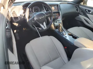 2018 Infiniti Q60 Luxe with VIN JN1EV7EL8JM390331, listed as a Copart auction lot 57862095 with 54,676 mi miles and Salvage title. Bid and sale history available at DreamBid. Image 8.