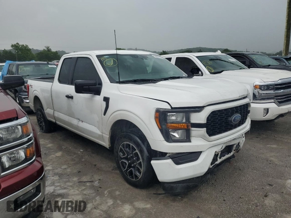 2023 Ford F-150 XL with VIN 1FTEX1CP3PKD50009, listed as a Copart auction lot 59509115 with 90,138 mi miles and Salvage title. Bid and sale history available at DreamBid. Image 4.