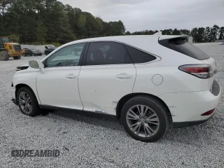 2014 Lexus RX 450h with VIN JTJZB1BA3E2009863, listed as a Copart auction lot 80414024 with 130,128 mi miles and Salvage title. Bid and sale history available at DreamBid. Image 2.