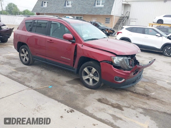 2016 Jeep Compass Latitude with VIN 1C4NJCEA3GD760867, listed as a IAAI auction lot 42496448 with 144,353 mi miles and . Bid and sale history available at DreamBid. Image 1.