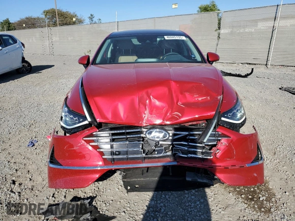 2020 Hyundai Sonata Hybrid Limited with VIN KMHL54JJ9LA015605, listed as a Copart auction lot 46945155 with 35,116 mi miles and Salvage Title. Bid and sale history available at carsss.com. Image 5.