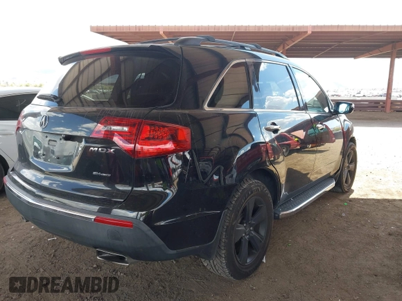 2013 Acura MDX with VIN 2HNYD2H26DH524225, listed as a IAAI auction lot 41966641 with 123,424 mi miles. Bid and sale history available at carsss.com. Image 4.