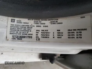 2005 GMC Canyon 1SC SLE Z85 with VIN 1GTCS136358177910, listed as a Copart auction lot 69270074 with 225,907 mi miles and Salvage Title. Bid and sale history available at carsss.com. Image 12.