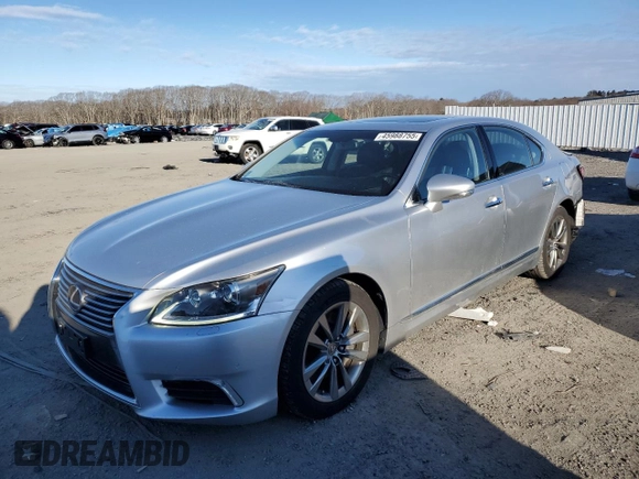 2015 Lexus LS 460 z VIN JTHCL5EF8F5024667, wystawiony jako Copart lot #45988755 z przebiegiem 113 543 mil mil oraz Czysty tytuł • Clean title. Historia ofert i sprzedaży dostępna na DreamBid. Obrazek 1.