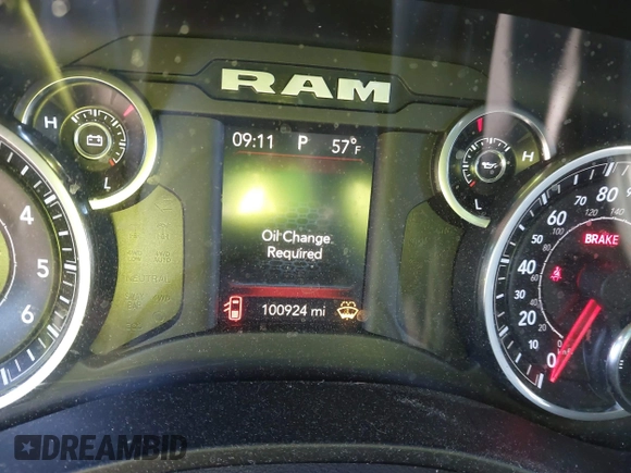 2019 Ram 1500 Big Horn/Lone Star with VIN 1C6SRFFT8KN870451, listed as a IAAI auction lot 41639815 with 100,924 mi miles. Bid and sale history available at carsss.com. Image 7.