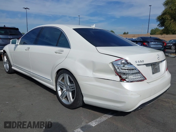 2013 Mercedes-Benz S 550 with VIN WDDNG7DB9DA531175, listed as a IAAI auction lot 41816757 with 109,136 mi miles and . Bid and sale history available at DreamBid. Image 3.