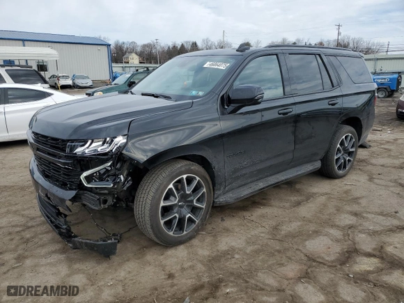 2024 Chevrolet Tahoe RST with VIN 1GNSKRKD3RR139191, listed as a Copart auction lot 46864075 with 13,897 mi miles and Salvage Title. Bid and sale history available at carsss.com. Image 1.