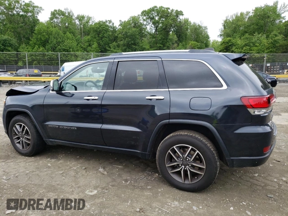 2020 Jeep Grand Cherokee Limited with VIN 1C4RJFBG1LC385427, listed as a Copart auction lot 56102715 with 123,392 mi miles and Salvage title. Bid and sale history available at DreamBid. Image 2.