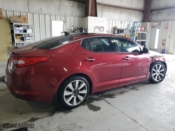 2013 Kia Optima SX w/Limited Pkg with VIN 5XXGR4A6XDG166934, listed as a Copart auction lot 47452415 with 129,133 mi miles and Salvage Title. Bid and sale history available at carsss.com. Image 3.