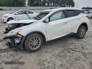 2016 Nissan Murano SL with VIN 5N1AZ2MG1GN145196, listed as a Copart auction lot 58326735 with 99,979 mi miles and Salvage title. Bid and sale history available at DreamBid. Image 1.