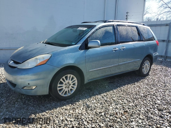 2008 Toyota Sienna XLE with VIN 5TDBK22C68S011227, listed as a Copart auction lot 45466755 with 268,658 mi miles and Clean Title. Bid and sale history available at carsss.com. Image 1.