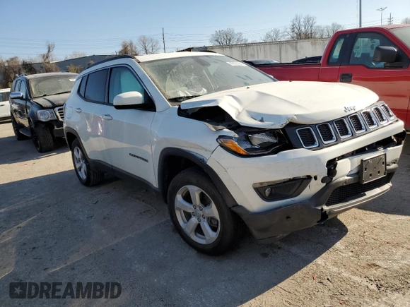 2018 Jeep Compass Latitude z VIN 3C4NJDBB5JT401315, wystawiony jako Copart lot #42822284 z przebiegiem 56 892 mil mil oraz Szkody całkowita. Historia ofert i sprzedaży dostępna na DreamBid. Obrazek 4.