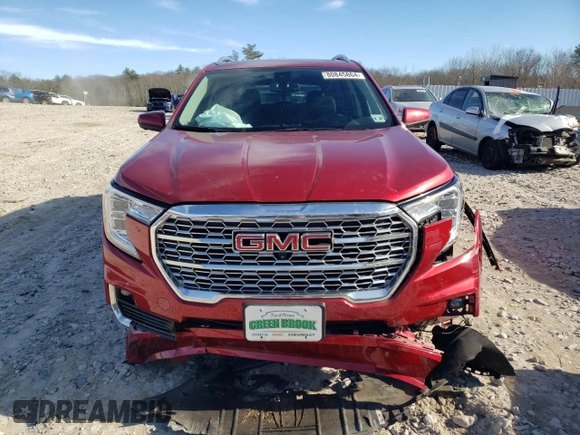 2022 GMC Terrain Denali with VIN 3GKALXEV9NL183440, listed as a Copart auction lot 80845864 with 17,241 mi miles and Salvage title. Bid and sale history available at DreamBid. Image 5.