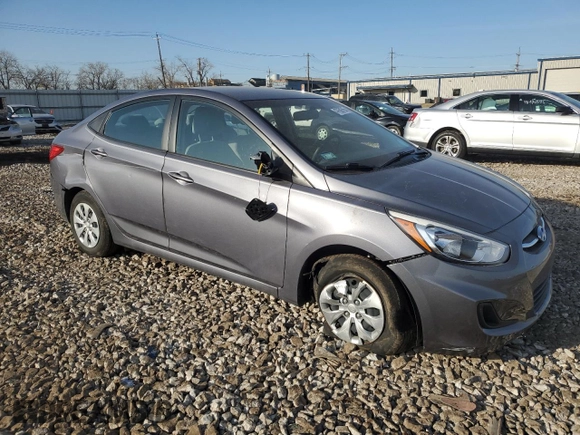 2017 Hyundai Accent SE with VIN KMHCT4AE0HU269718, listed as a Copart auction lot 47659765 with 21,136 mi miles and Salvage Title. Bid and sale history available at carsss.com. Image 4.