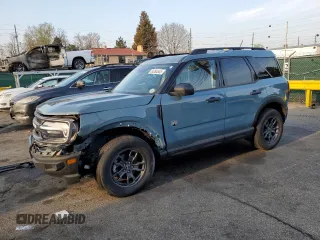 2023 Ford Bronco Sport Big Bend with VIN 3FMCR9B63PRD50754, listed as a Copart auction lot 54264545 with 26,372 mi miles and Salvage title. Bid and sale history available at DreamBid. Image 1.