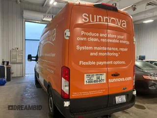 2023 Ford Transit Cargo with VIN 1FTBR1X81PKA75434, listed as a IAAI auction lot 42742887 with 5,111 mi miles and . Bid and sale history available at DreamBid. Image 2.
