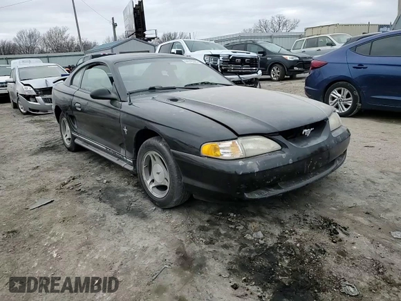 1997 Ford Mustang with VIN 1FALP4042VF198111, listed as a Copart auction lot 44245505 with 99,501 mi miles and Salvage Title. Bid and sale history available at carsss.com. Image 11.