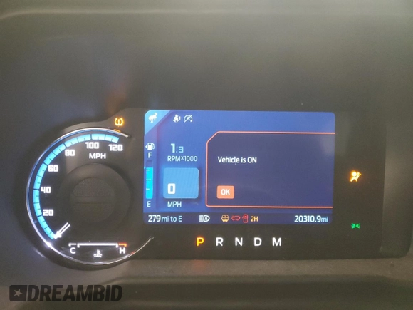 2024 Ford Bronco Badlands with VIN 1FMEE9BP5RLA70638, listed as a Copart auction lot 57488895 with 20,310 mi miles and Salvage title. Bid and sale history available at DreamBid. Image 9.