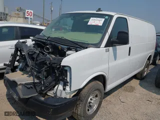 2021 Chevrolet Express Cargo Van with VIN 1GCWGAFPXM1299836, listed as a IAAI auction lot 41842603 with NaN miles. Bid and sale history available at carsss.com. Image 17.