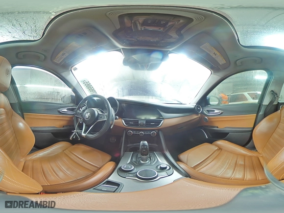 2017 Alfa Romeo Giulia Ti with VIN ZARFAEENXH7560576, listed as a Copart auction lot 87955065 with 95,768 mi miles and Salvage Title. Bid and sale history available at carsss.com. Image 14.