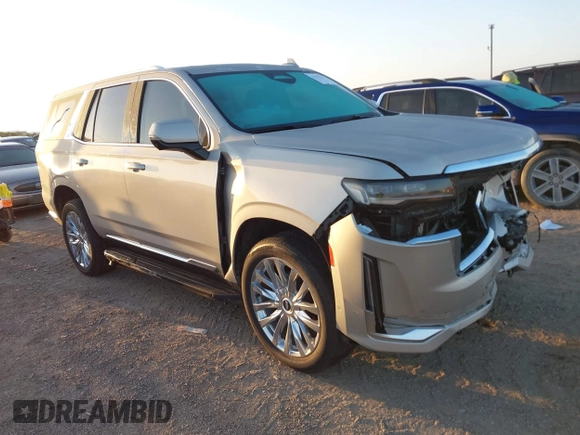 2024 Cadillac Escalade 4WD Premium Luxury with VIN 1GYS4BKL9RR241428, listed as a IAAI auction lot 41996176 with 13,976 mi miles and . Bid and sale history available at DreamBid. Image 1.