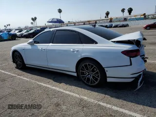 2021 Audi A8 with VIN WAU8DAF87MN021735, listed as a Copart auction lot 58211673 with 22,497 mi miles. Bid and sale history available at carsss.com. Image 2.