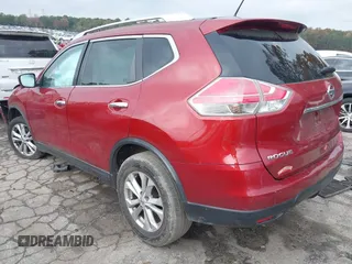 2016 Nissan Rogue SV with VIN JN8AT2MT3GW027636, listed as a IAAI auction lot 40953471 with 128,639 mi miles and . Bid and sale history available at carsss.com. Image 3.