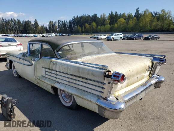 1958 Oldsmobile 88 z VIN 587M54933, wystawiony jako Copart lot #53116955 z przebiegiem 71 510 mil mil oraz Czysty tytuł • Clean title. Historia ofert i sprzedaży dostępna na DreamBid. Obrazek 2.