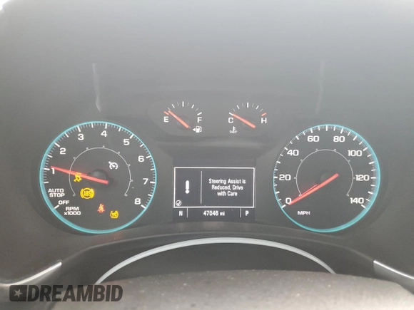 2021 Chevrolet Equinox LS with VIN 3GNAXFEV8MS173102, listed as a Copart auction lot 55698654 with 47,046 mi miles and Salvage title. Bid and sale history available at DreamBid. Image 9.